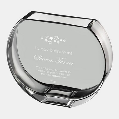 Transparent Grey Sphere Vase