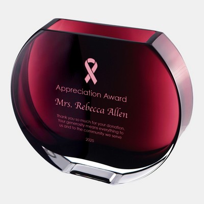 Burgundy Sphere Vase